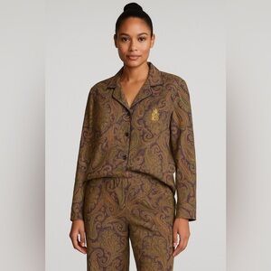 Ralph Lauren Multicolor Paisley Design pjs for women